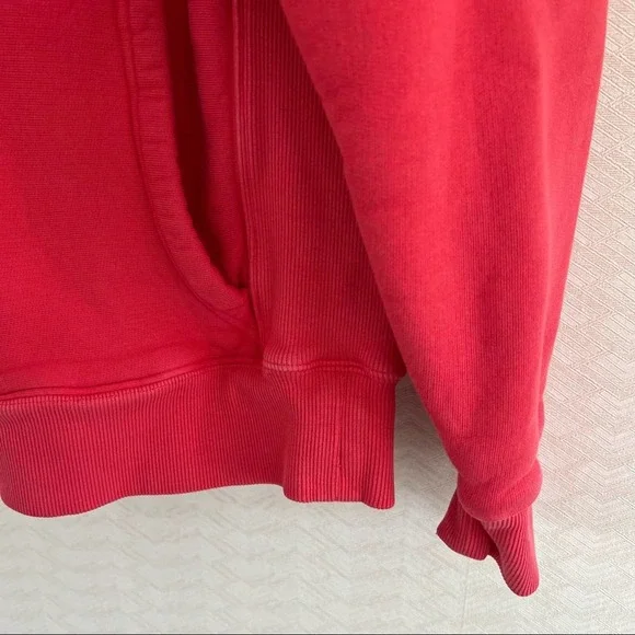 OUTDOOR VOICES Mens Nimbus Hoodie Faded Red Pink Athleisure Gym Streetwear M - Picture 3 of 9